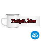 Кружка металлическая белая (круговая запечатка)