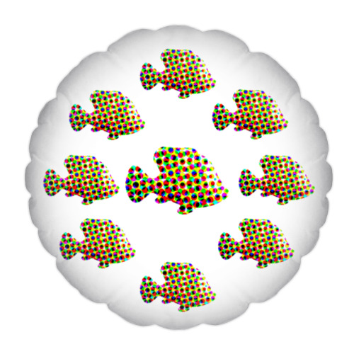 Подушка с принтом Рыбка