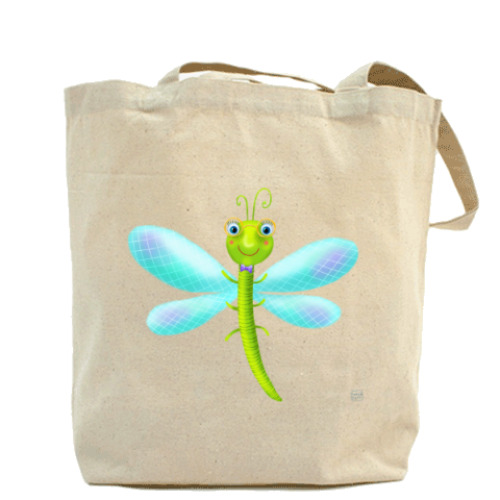 Сумка шоппер с принтом смешные насекомые