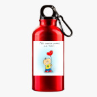 Металлическая бутылка 400 мл UV-DTF