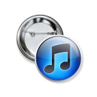 Значок 37 мм  iTunes