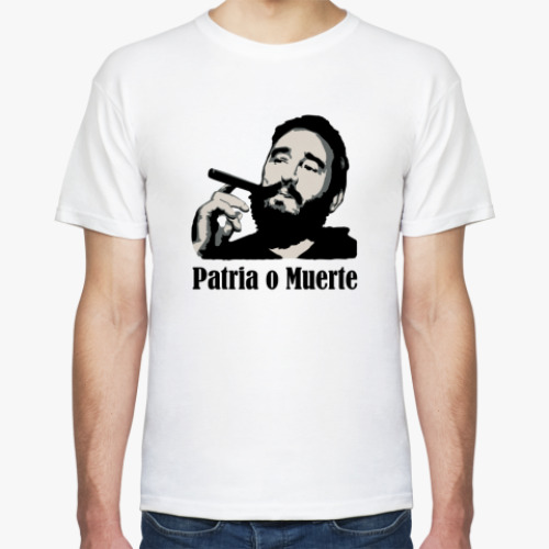 Футболка с принтом Patria o muerte