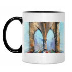 Кружка двухцветная