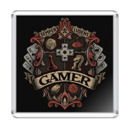 Магнит Герб Геймера Gamer