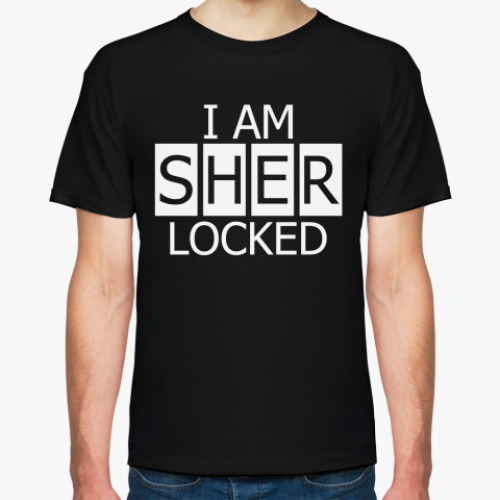 Футболка с принтом  I Am SHER LOCKED!