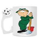 Кружка с футбольным мячиком