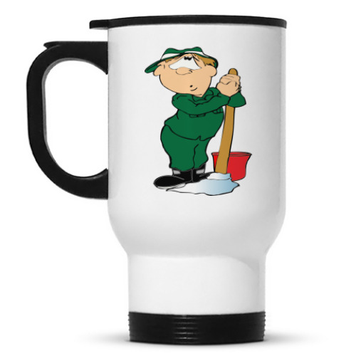 Кружка-термос с принтом Защитник