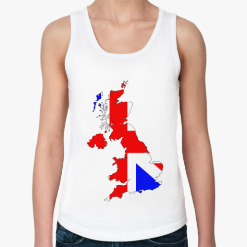 Женская майка с принтом UK