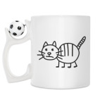 Кружка с футбольным мячиком