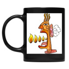 Кружка цветная UV-DTF