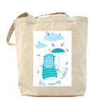 Холщовая сумка шоппер  Its Raining Rabbits