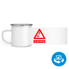 Кружка металлическая белая (круговая запечатка)