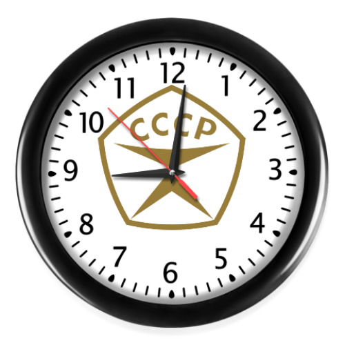 Настенные часы с принтом Знак качества