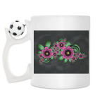 Кружка с футбольным мячиком