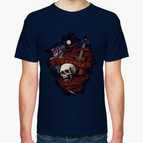 Футболка с принтом Шерлок Холмс BBC