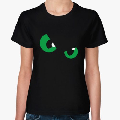 Женская футболка с принтом Глаза