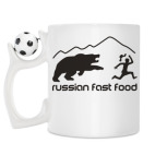 Кружка с футбольным мячиком