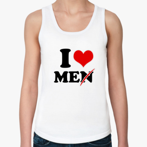 Женская майка с принтом I love me