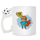 Кружка с футбольным мячиком