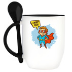 Кружка с ложкой