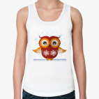 Сова со снежинками