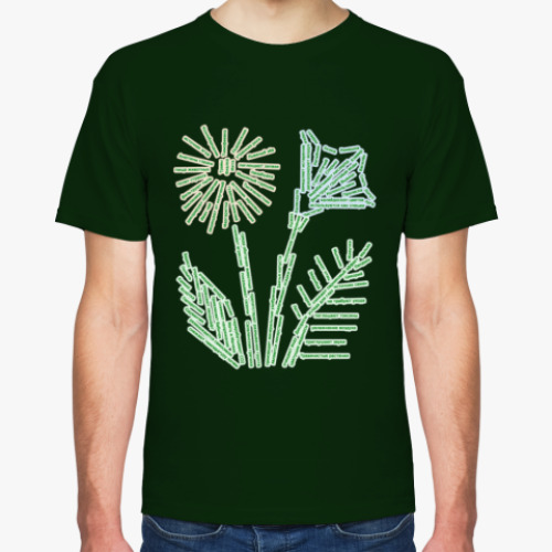 Футболка с принтом Факты о пользе растений