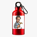 Металлическая бутылка 400 мл UV-DTF