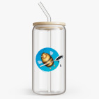 Банка с бамбуковой крышкой