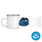 Кружка металлическая белая (круговая запечатка)