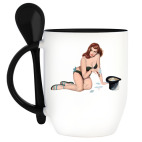 Кружка с ложкой