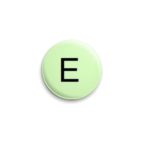 Значок 25мм с принтом  алфавит