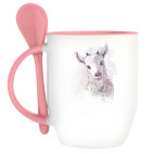 Акварельная козочка