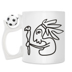 Кружка с футбольным мячиком