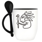 Кружка с ложкой