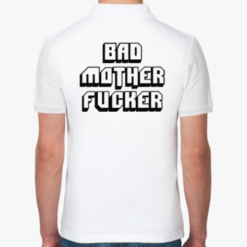 Рубашка поло с принтом Bad Motherfucker