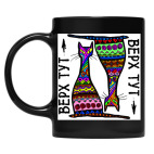 Кружка цветная UV-DTF