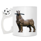 Кружка с футбольным мячиком