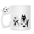 Кружка с футбольным мячиком