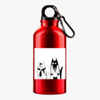 Металлическая бутылка 400 мл UV-DTF