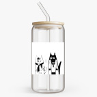 Банка с бамбуковой крышкой