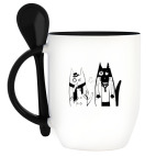 Кружка с ложкой