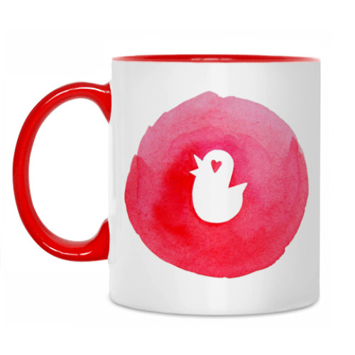 Кружка с принтом Love birdie