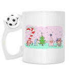 Кружка с футбольным мячиком