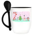 Кружка с ложкой