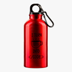 Металлическая бутылка 400 мл UV-DTF