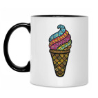 Кружка двухцветная