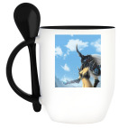 Кружка с ложкой