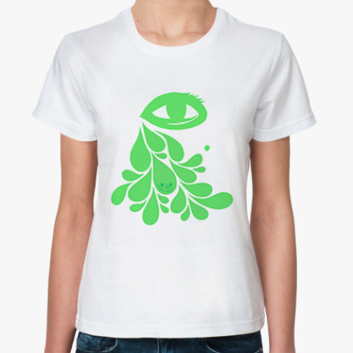 Классическая футболка с принтом 'Слёзы'