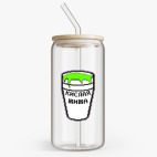 Банка с бамбуковой крышкой