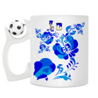 Кружка с футбольным мячиком